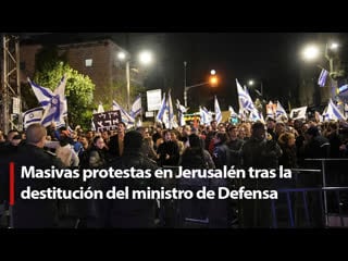 🔴 en vivo manifestaciones en jerusalén tras la destitución del ministro de defensa