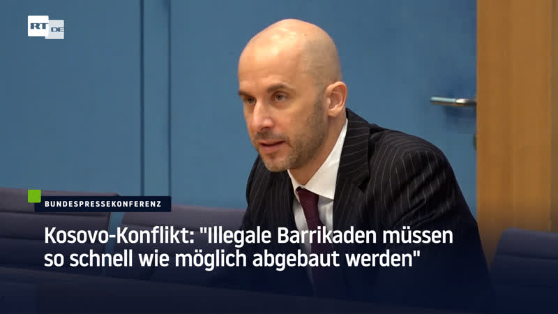 Kosovo konflikt "illegale barrikaden müssen so schnell wie möglich abgebaut werden"