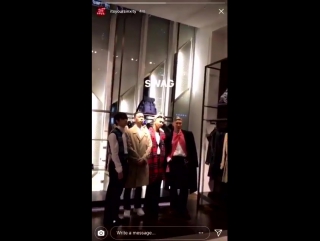 170922 itsyoursinxty instagram story update with one and mino + hoon(winner) and bewhy