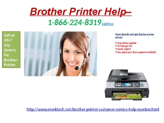 Brother printer customer service 1 866 224 8319 for brother printer help