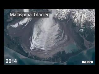 Time lapses from space can help track how earths polar ️regions are changing, watching as glaciers retreat and ice sheets melt