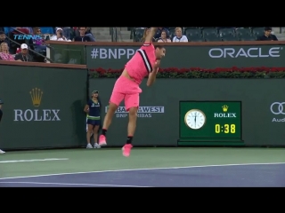 One of the slowest winning returns in tennis