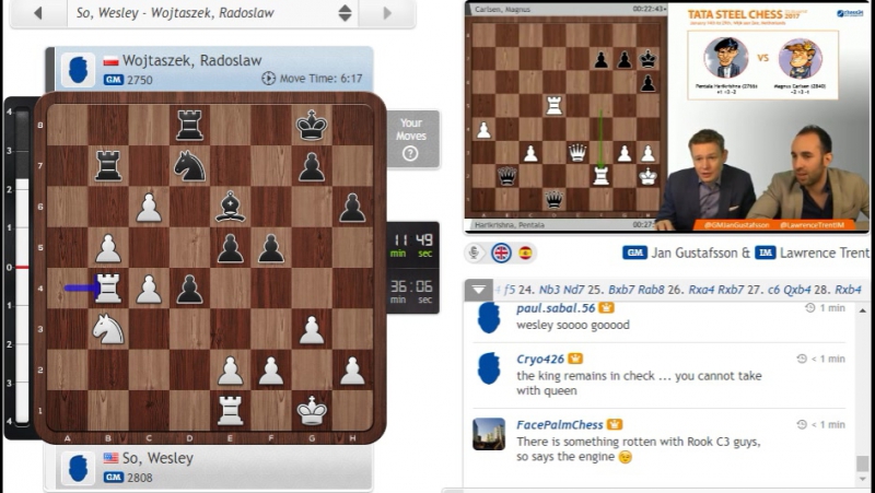 Tata steel masters 2017; p6 r10 so wins and gets 2820 fide rate