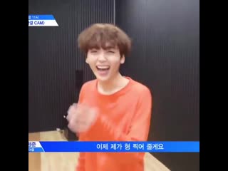 If you ever feel sad, down or not feeling well, just watch this video of hyeongjun with his cute laughs to brighten up your day