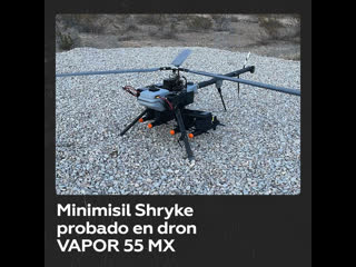 Exitosa prueba de minimisil shryke del dron estadounidense vapor 55 mx