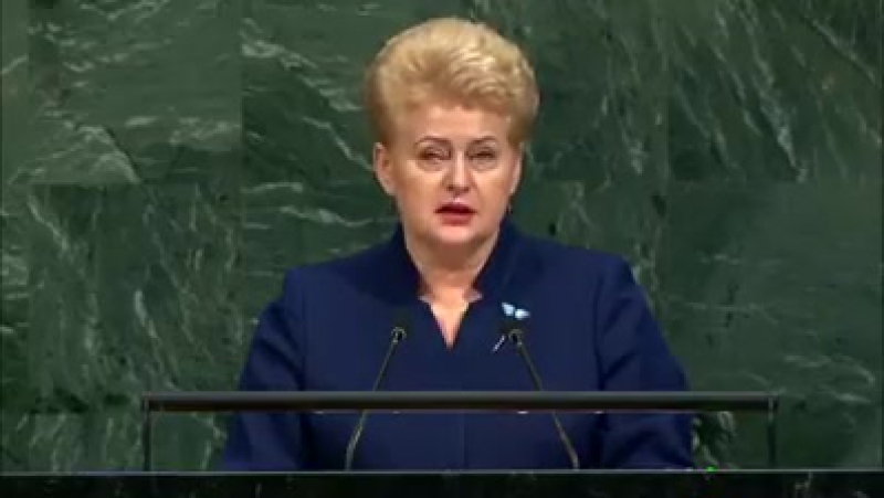 Мощное выступление дали грибаускайте в оон!