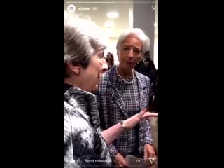 Ivanka trump appears to be trying to get involved in a talk among macron, may, trudeau and