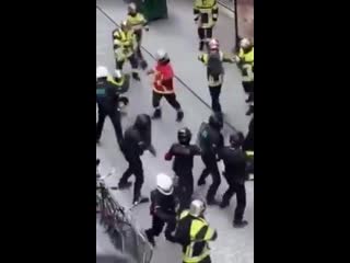 Don't mess with the firefighters in france