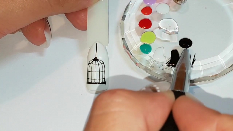 Акварельный дизайн гель лаком❤ aquarelle nail art