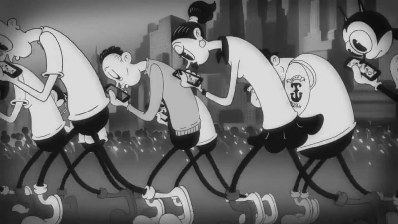 Глубокий мультик для взрослых (оглянись вокруг, мы создаем лишь иллюзию жизни)