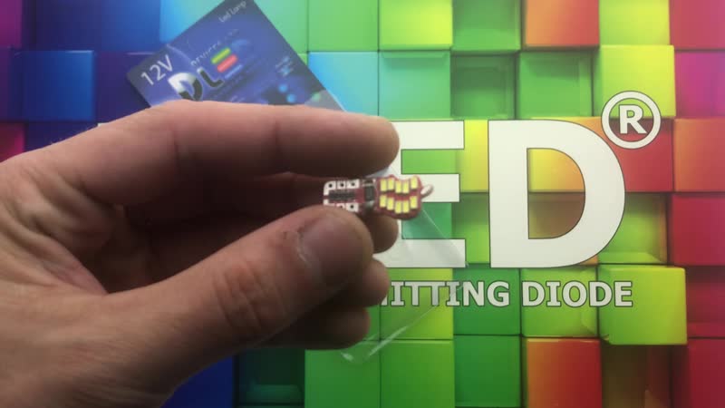 Автолампа светодиодная t10 w5w 20 smd 3014 + обманка