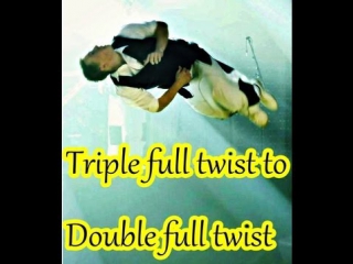 Тройной винт в двойной винт triple full twist to double full twist