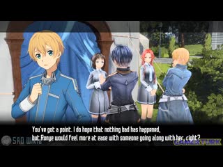 Tiese and ronye date scenes sword art online alicization lycoris sao wikia t (1)