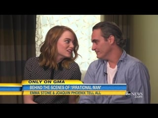 Gma interview with emma stone and joaquin phoenix about “irrational man”