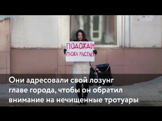 Пикет «подождём, пока растает»