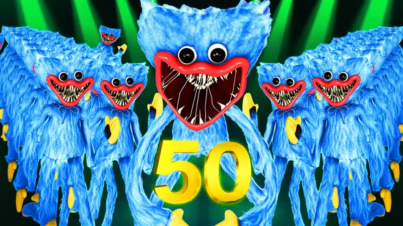 50 хаги ваги из poppy playtime в vr (анимация 3d мод ной)