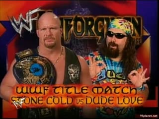 Steve austin (c) vs dude love, wwf in your house 21 unforgiven (1998)
