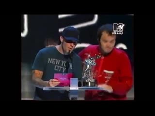 Fred durst and jack black deliver the best vma rock video 2003 award to linkin p