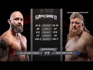 Рой нельсон алан белчер бой за титул чемпиона gamebred bareknuckle mma