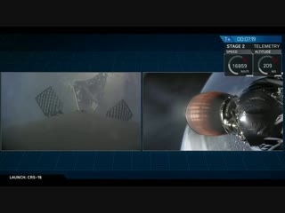 Spacex crs 16 falcon 9 first stage water landing