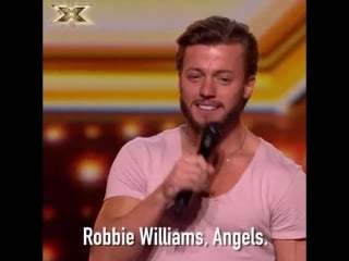 That probably wasnt the answer @robbiewilliams was hoping for xfactor sass