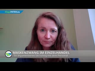 Klagepaten tv #5 maskenzwang im einzelhandel ralf ludwig spricht mit dr kirsten könig