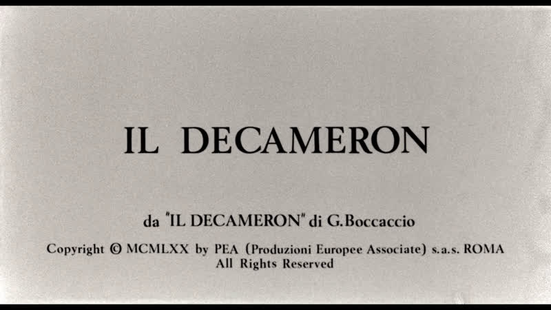 Декамерон / the decameron / il decameron (1971) реж пьер паоло пазолини [1080p] (rus sub)