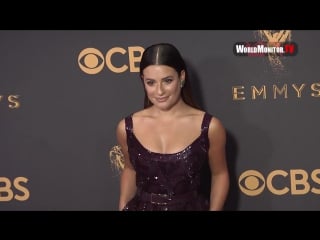 Lea michele arrives at 69th annual primetime emmy awards