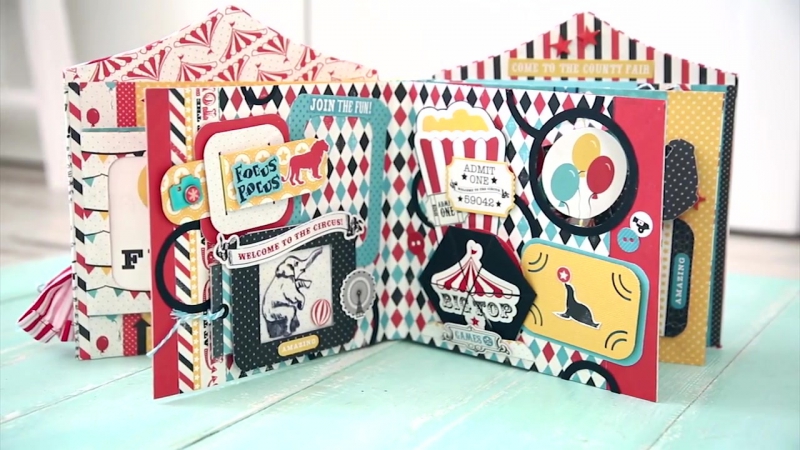 Pop up album by nadya lifa ( carta bella circus party)