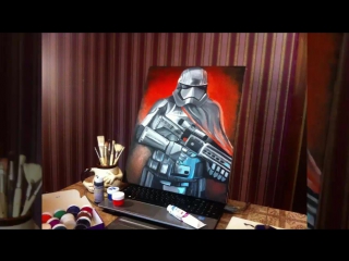 Star wars captain phasma holst 40x60