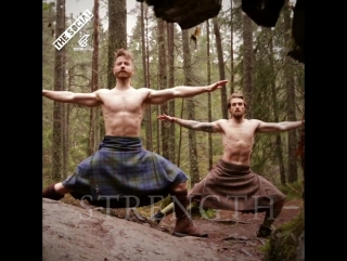 Present kilted yoga