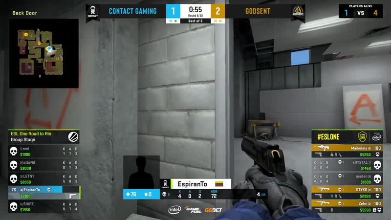 Espiranto 's ace and 1vs3 clutch (gods)