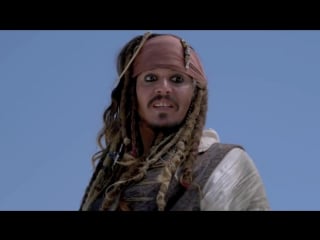 Captain jack sparrow leaves angelica on desert island pirates of the caribbean on stranger tides [hd]