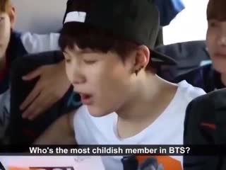 Yoongi jin is the most childish!!! also yoongi he is an adult! adult can do that! mp4