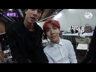 [backstage] 171215 bts one take interview ( kim ellen seokjin show ver ) @ mama 2017