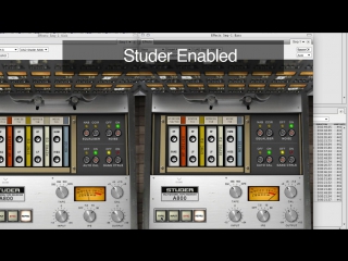 Studer a800 multichannel tape recorder plug in demo