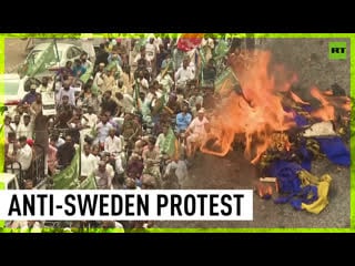 Pakistanis protest following koran burning in sweden
