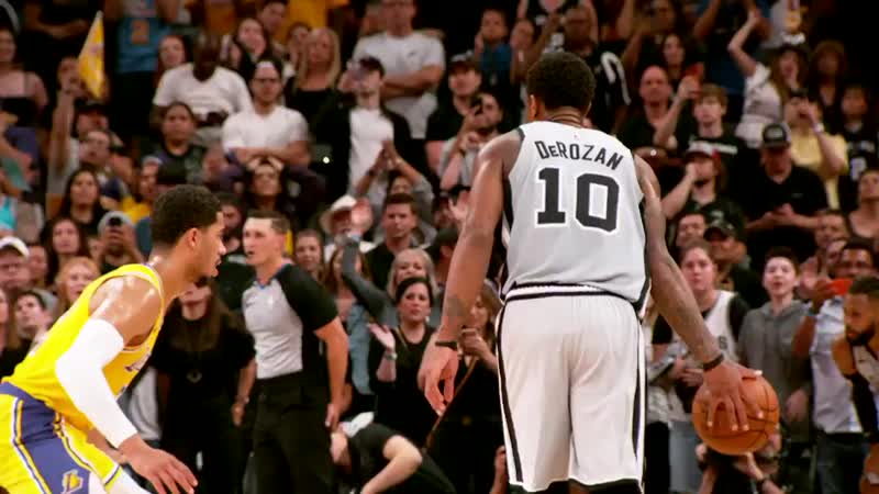 Demar derozan knocks down the clutch jumper in #phantomcam!