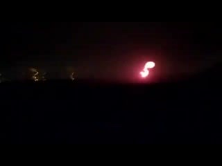 Footage of idf tank fire this evening towards a hamas observation post in northern gaza in response to the rocket fire earlier