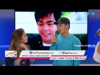 180817 julian trono and ella cruz на радио net25 letters and music