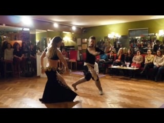 Mahaila and tarik at “oriental night” in lausanne, switzerland