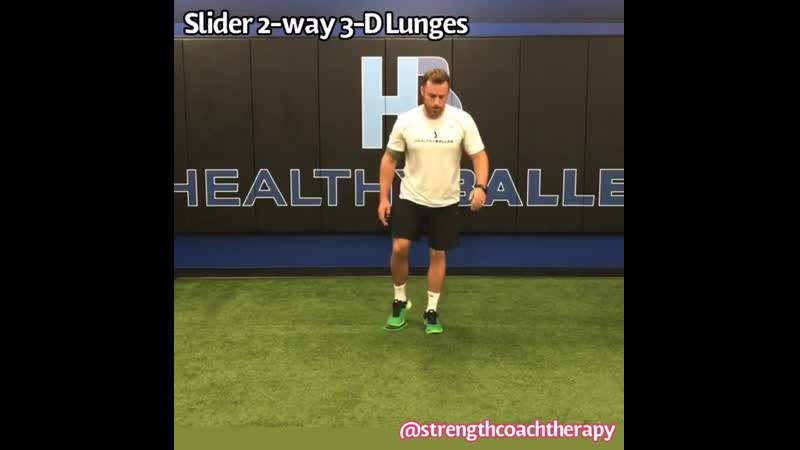 Hip labrum 5 slider 2 way 3 d lunges