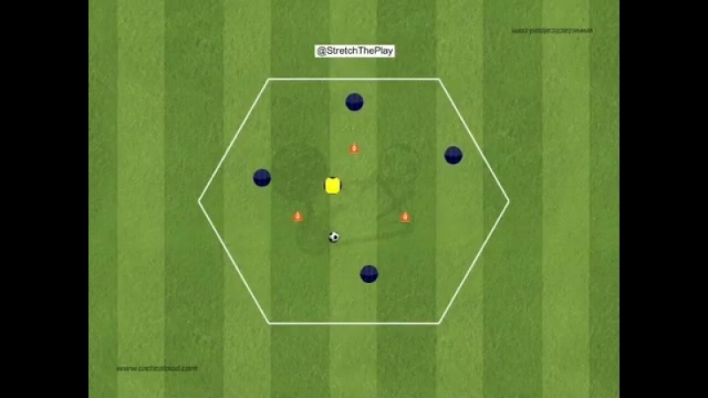 Разминка вратаря в рондо