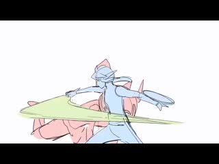 Sakuga экшен сцена lnamaril