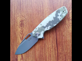 New model kubey knfie ku322k folding knife d2 steel blade camouflage g10 handle