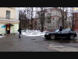 Шкура повелась на бэнтли и была наказана bentley prank mp4