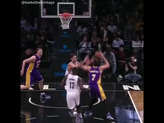 Larry nance jr dunks on brook lopez