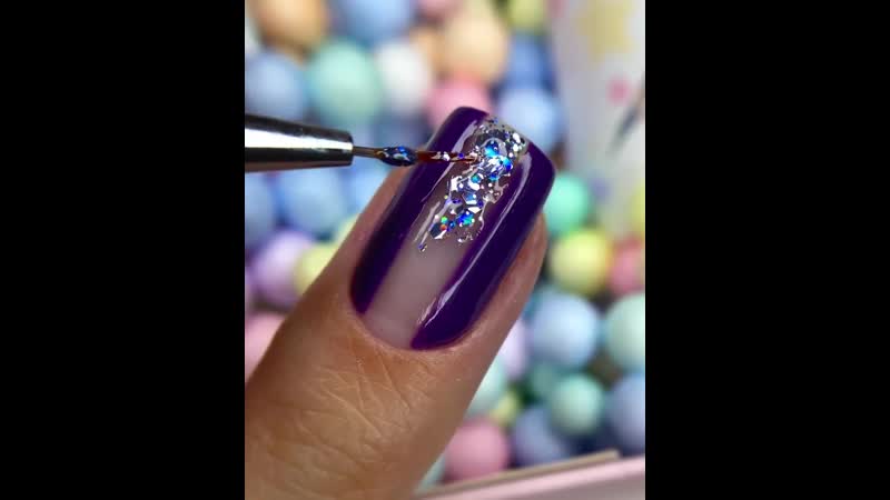 Растяжка блёстками