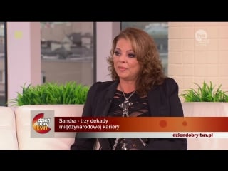 Sandra interview on polish tv (dzien dobry, tvn, ) poland