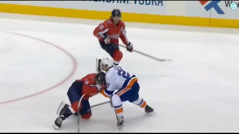 This is the lee hit on backstrom early in the first